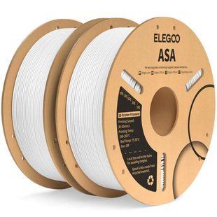 ASA УФ стойкий Филамент 2KG, пластик для 3d печати ELEGOO 1,75 мм (белый) 0207 фото