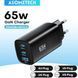 Зарядное устройство ASOMETECH GaN 65W RCE-6501 PPS PD QC4.0 0422 фото 3
