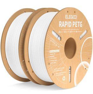 RAPID PETG Филамент 2KG, пластик для 3d печати ELEGOO 30-600мм/с (белый) 0261 фото