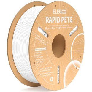 RAPID PETG Филамент 1KG, пластик для 3d печати ELEGOO 30-600мм/с (белый) 0245 фото
