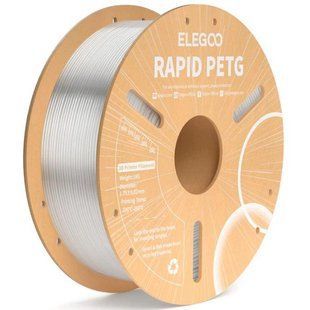 RAPID PETG Филамент 1KG, пластик для 3d печати ELEGOO 30-600мм/с (прозрачный) 0247 фото