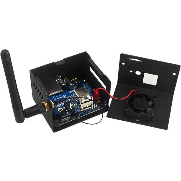 Металевий корпус для Orange Pi Zero 3 (кулер + антена) 0454 фото