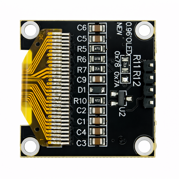 0.96" OLED дисплей 128x64 модуль SSD1315 I2C інтерфейс, синій 0414 фото