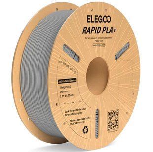 RAPID PLA+ Филамент 1KG, пластик для 3d печати ELEGOO 30-600мм/с (серый) 0204 фото