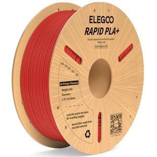 RAPID PLA+ Филамент 1KG, пластик для 3d печати ELEGOO 30-600мм/с (красный) 0205 фото